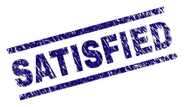 Grunge memnun damga mühür dokulu