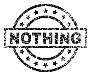 Çizik dokulu hiçbir şey damga mühür