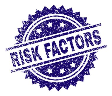 Grunge Risk faktörleri damga mühür dokulu