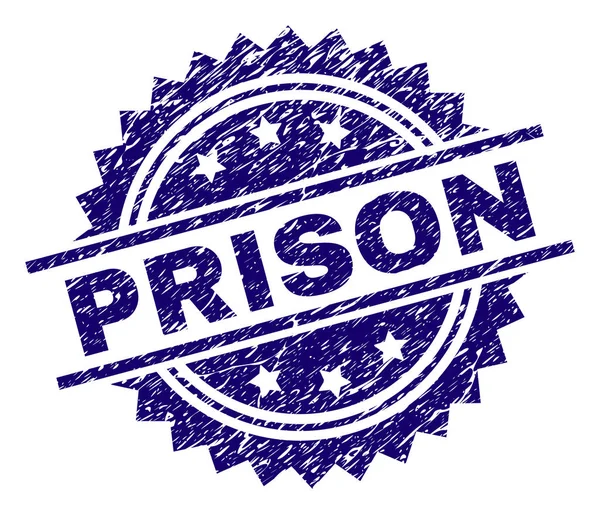 Selo de selo PRISON texturizado Grunge — Vetor de Stock