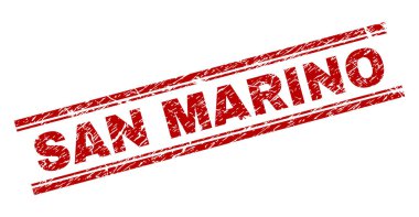 San Marino damga mühür grunge dokulu