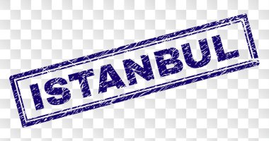 Grunge Istanbul dikdörtgen damgası