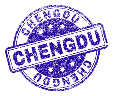 Dokulu Chengdu damga mühür çizik