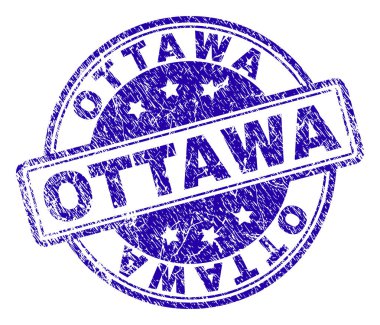 Grunge Ottawa damga mühür dokulu