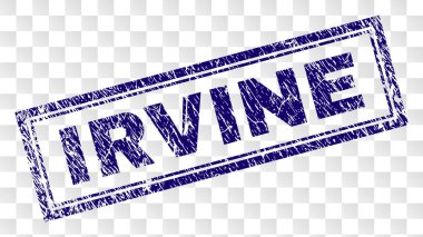 Çizik Irvine dikdörtgen damgası