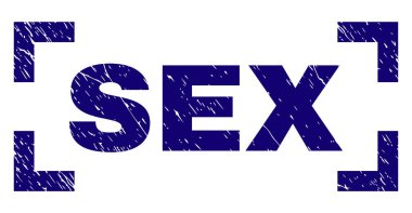 Dokulu seks damga mühür köşeleri içinde çizik