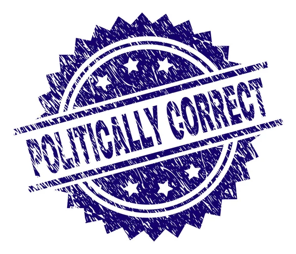 Dokulu politik olarak doğru damga mühür çizik