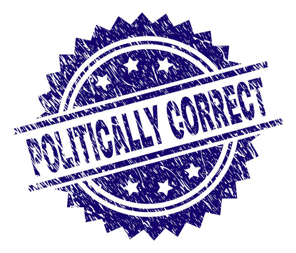 Scratched Textured POLITICALLY CORRECT Stamp Seal
