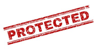 Dokulu grunge damga mühür korumalı