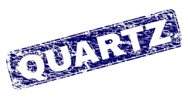 Yuvarlatılmış dikdörtgen damga grunge kuvars çerçeveli