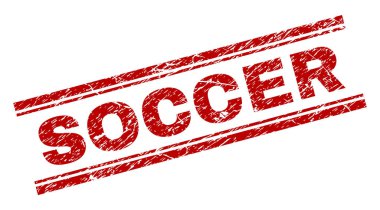 Grunge futbol damga mühür dokulu