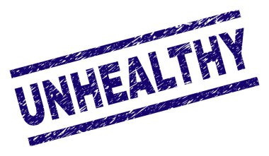 Dokulu sağlıksız damga mühür çizik