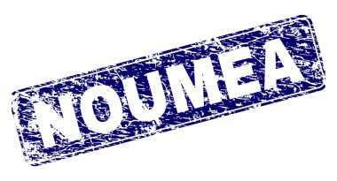 Yuvarlatılmış dikdörtgen damga çizilmiş Noumea çerçeveli