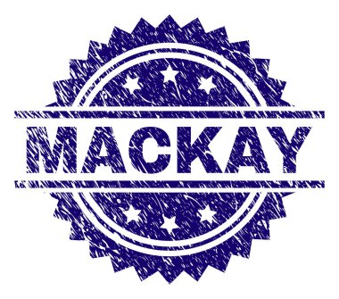 Dokulu Mackay damga mühür çizik