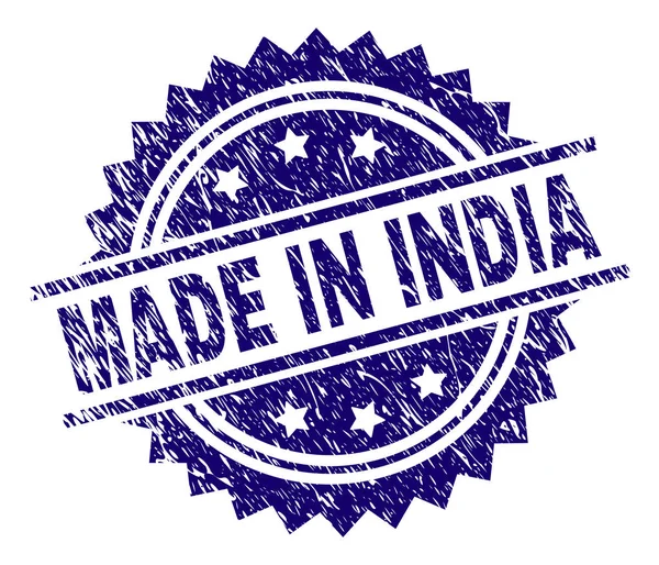 Grunge Texturizado HECHO EN INDIA Sello de sello — Vector de stock