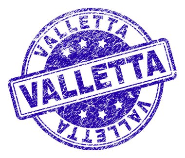 Dokulu Valletta damga mühür çizik