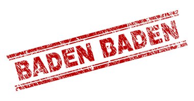 Dokulu Baden Baden damga mühür çizik