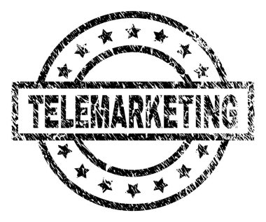 Dokulu Telemarketing damga mühür çizik