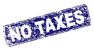 Çerçeveli vergi yuvarlatılmış dikdörtgen damga yok çizik