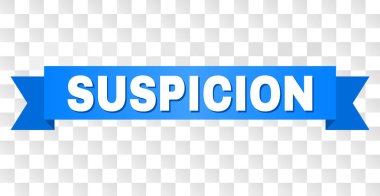 Şüphe metin ile mavi bant