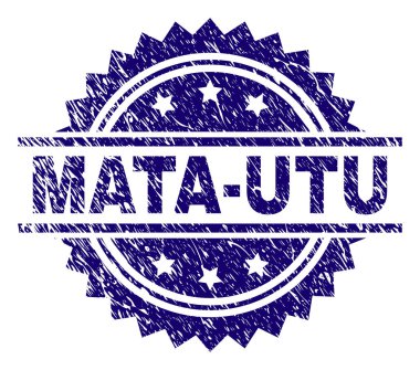 Grunge Mata-Utu damga mühür dokulu