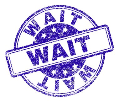 Grunge bekle damga mühür dokulu