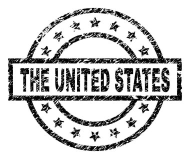 Çizik Amerika Birleşik Devletleri damga mühür dokulu