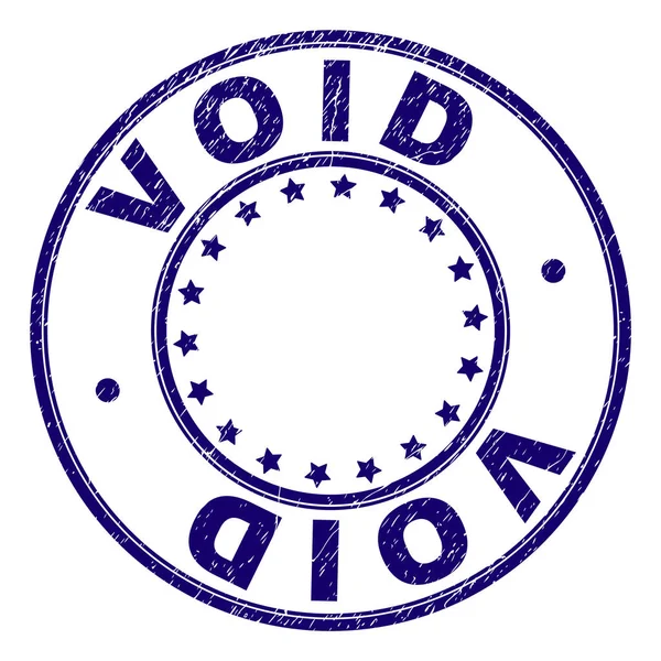 Grunge Scellé rond VOID texturé — Image vectorielle