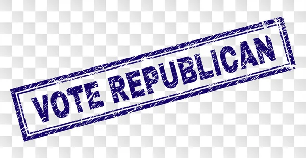 Scratched VOTE REPUBLICAN Rectangle Timbre — Image vectorielle