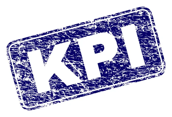 Grunge KPI Cadre arrondi rectangle Timbre — Image vectorielle