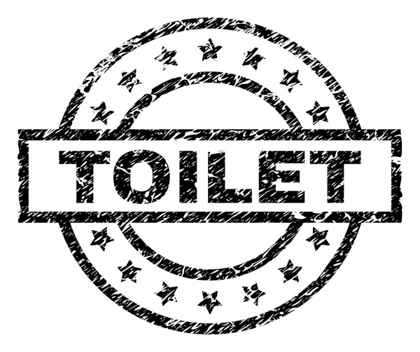 Zerkratzte texturierte Toilettensiegel — Stockvektor