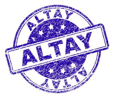 Grunge Altay damga mühür dokulu