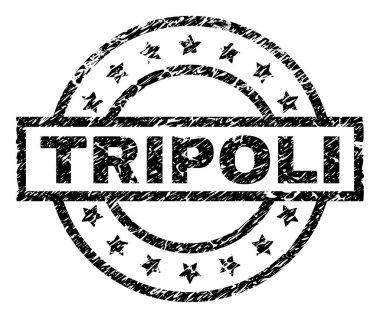 Grunge Trablus damga mühür dokulu