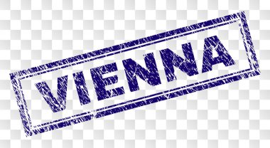 Grunge Viyana dikdörtgen damgası