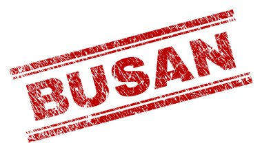 Dokulu Busan damga mühür çizik