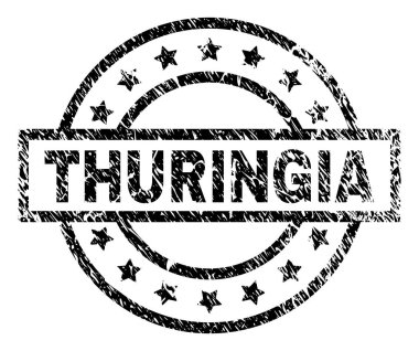 Dokulu Thuringia damga mühür çizik