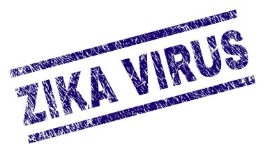 Grunge Zika virüs damga mühür dokulu