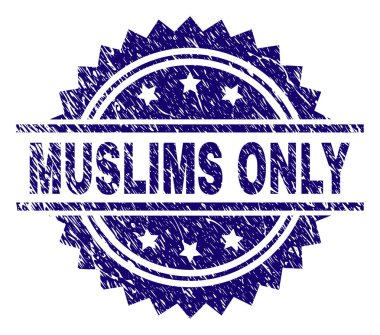 Çizik dokulu Müslümanların sadece mühür damgası