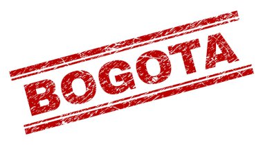 Grunge Bogota damga mühür dokulu