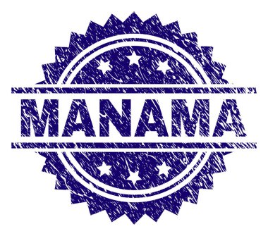 Grunge Manama damga mühür dokulu