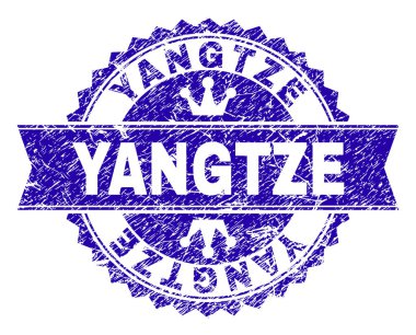 Kurdele ile dokulu Yangtze damga mühür çizik