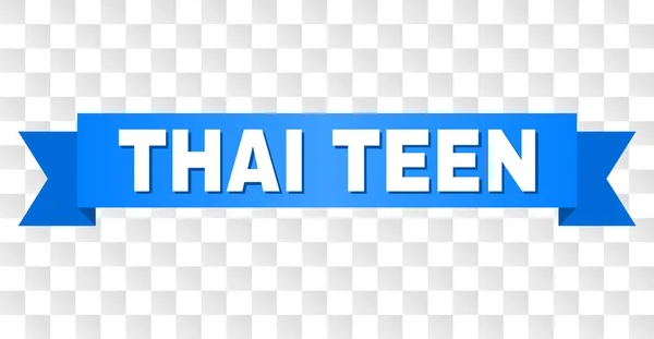 Blauwe Tape met Thaise tiener titel — Stockvector