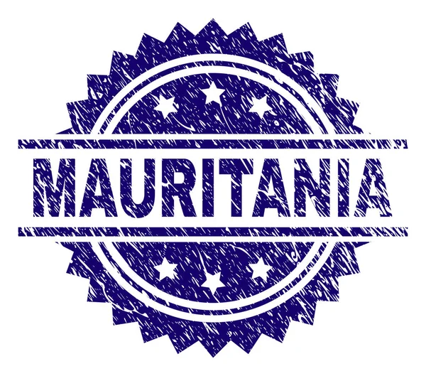 Grunge Textured MAURITANIA Stamp Seal — Stock Vector