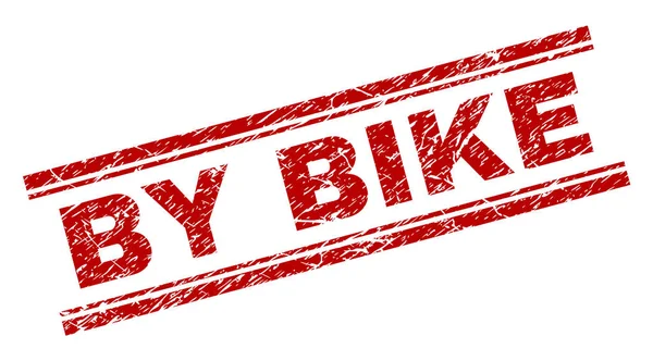 Grunge getextureerde door fiets stempel-zegel — Stockvector
