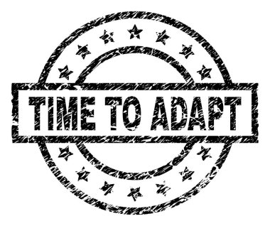 Grunge damga mühür uyum için zaman dokulu