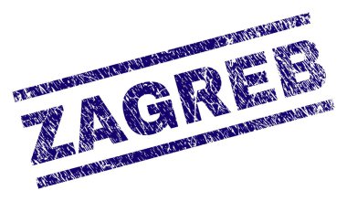 Dokulu Zagreb damga mühür çizik