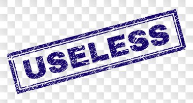 Grunge işe yaramaz dikdörtgen damgası