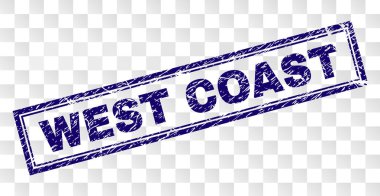 Grunge West Coast dikdörtgen damgası