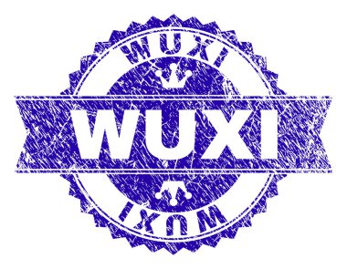 Dokulu Wuxi damga mühür kurdele ile çizik