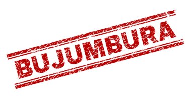 Grunge Bujumbura damga mühür dokulu